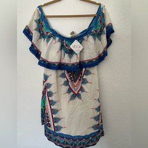 221. FLYING TOMATO off the shoulder, Summer dress